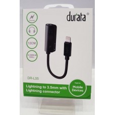 Durata - 2 in 1 Splitter - Lightning connector x 2 Slots Charge en Audio DR-11