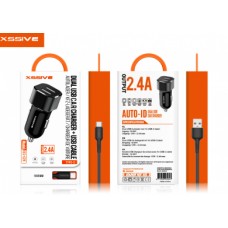 Xss-C29N Duo Auto oplader met Type-C Kabel 2.4A