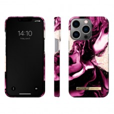 iDeal of Sweden iPhone 14 Pro Hardcase Backcover - Fashion Case - Golden Ruby Marble