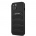 AMG iPhone 13 Hardcase Backcover - Debossed Lines - White Logo - Zwart