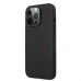 AMG iPhone 13 Pro Hardcase Backcover - Carbon - Red Stitching Zwart