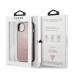 Guess iPhone 13 Hardcase Backcover - Croco Lines - Roze