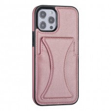 hoesje voor iPhone 12 Pro Max Back Cover Pasjeshouder Multifunctionele Handstrap