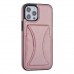 hoesje voor iPhone 12 Pro Max Back Cover Pasjeshouder Multifunctionele Handstrap