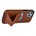 hoesje voor iPhone 12 Pro Max Back Cover Pasjeshouder Multifunctionele Handstrap