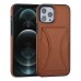 hoesje voor iPhone 12 Pro Max Back Cover Pasjeshouder Multifunctionele Handstrap