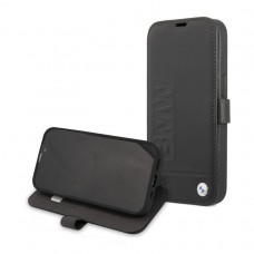 BMW iPhone 13 Pro Max Booktype hoesje - Hot Stamp - Zwart