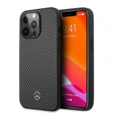 Mercedes-Benz iPhone 13 Pro Hardcase Backcover - Perforated - Grijs