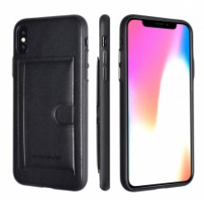 Premium Card Bag Apple iPhone XS Max Zwart
