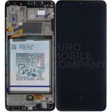 Samsung Galaxy A32 5G 2021 SM-A326 (GH82-25453A/GH82-25454A) Display Compleet Met Batterij - Zwart