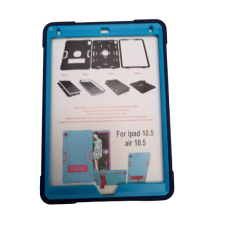 schokbestendige volledige cover  met  standerd  Ipad air 10.5 Blouw 