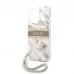 Guess iPhone 13 Hardcase Backcover - Met Riem - Marble Roze of Grijs