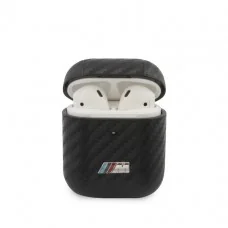 BMW Airpods - Airpods 2 Case - Zwart - Carbon - Metal Logo