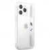 BMW iPhone 13 Pro Hardcase Backcover - Silver Stripes Transparant