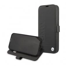 BMW iPhone 13 Pro Max Booktype hoesje - Hot Stamp - Zwart